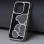 Apple iPhone 14 Case Teddy bear Silver