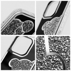 Apple iPhone 14 Case Teddy bear Silver