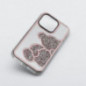 Apple iPhone 12 Case Teddy bear Pink