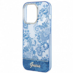 Apple iPhone 14 Pro Max Case Guess IML Electro Cam TDJ Blue