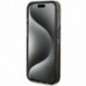 Apple iPhone 15 Pro Case Guess Liquid Glitter Gold Stripes Black