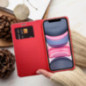 XIAOMI Redmi Note 13 Pro Plus 5G Wallet Cases LUNA Book Carbon Carbon Fibre, Elegant  Red