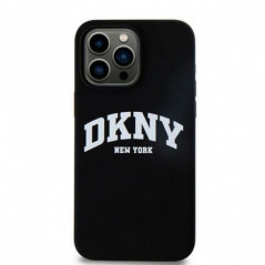 Apple iPhone 13 Pro Max Case DKNY Silicone White Arch Logo MagSAFE  Black