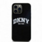 Apple iPhone 13 Pro Max Case DKNY Silicone White Arch Logo MagSAFE  Black