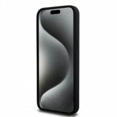Apple iPhone 13 Pro Max Case DKNY Silicone White Arch Logo MagSAFE  Black