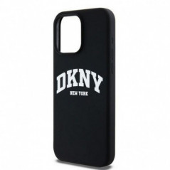 Apple iPhone 14 Pro Max Case DKNY Silicone White Arch Logo MagSAFE  Black