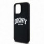 Apple iPhone 14 Pro Max Case DKNY Silicone White Arch Logo MagSAFE  Black