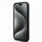 Apple iPhone 15 Case DKNY Silicone White Arch Logo MagSAFE  Black