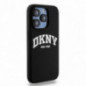 Apple iPhone 15 Pro Case DKNY Silicone White Arch Logo MagSAFE  Black