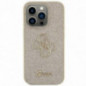 Apple iPhone 15 Pro Case Guess Fixed Glitter Big 4G Gold