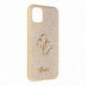 Apple iPhone 11 Case Guess Fixed Glitter Big 4G Gold