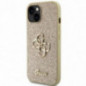 Apple iPhone 15 Plus Case Guess Fixed Glitter Big 4G Gold