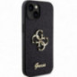 Apple iPhone 15 Case Guess Fixed Glitter Big 4G Black