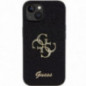 Apple iPhone 15 Case Guess Fixed Glitter Big 4G Black