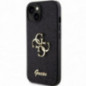 Apple iPhone 15 Case Guess Fixed Glitter Big 4G Black
