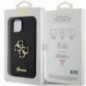 Apple iPhone 15 Case Guess Fixed Glitter Big 4G Black