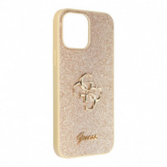Apple iPhone 13 Pro Max Case Guess Fixed Glitter Big 4G Gold
