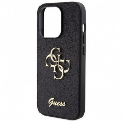 Apple iPhone 15 Pro Max Case Guess Fixed Glitter Big 4G Black