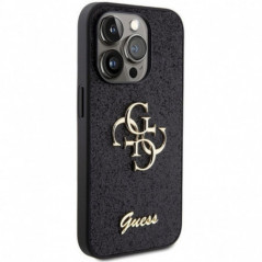 Apple iPhone 15 Pro Max Case Guess Fixed Glitter Big 4G Black