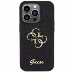 Apple iPhone 15 Pro Max Case Guess Fixed Glitter Big 4G Black