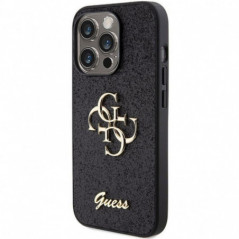 Apple iPhone 15 Pro Max Case Guess Fixed Glitter Big 4G Black