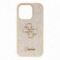Apple iPhone 14 Pro Case Guess Fixed Glitter Big 4G Gold