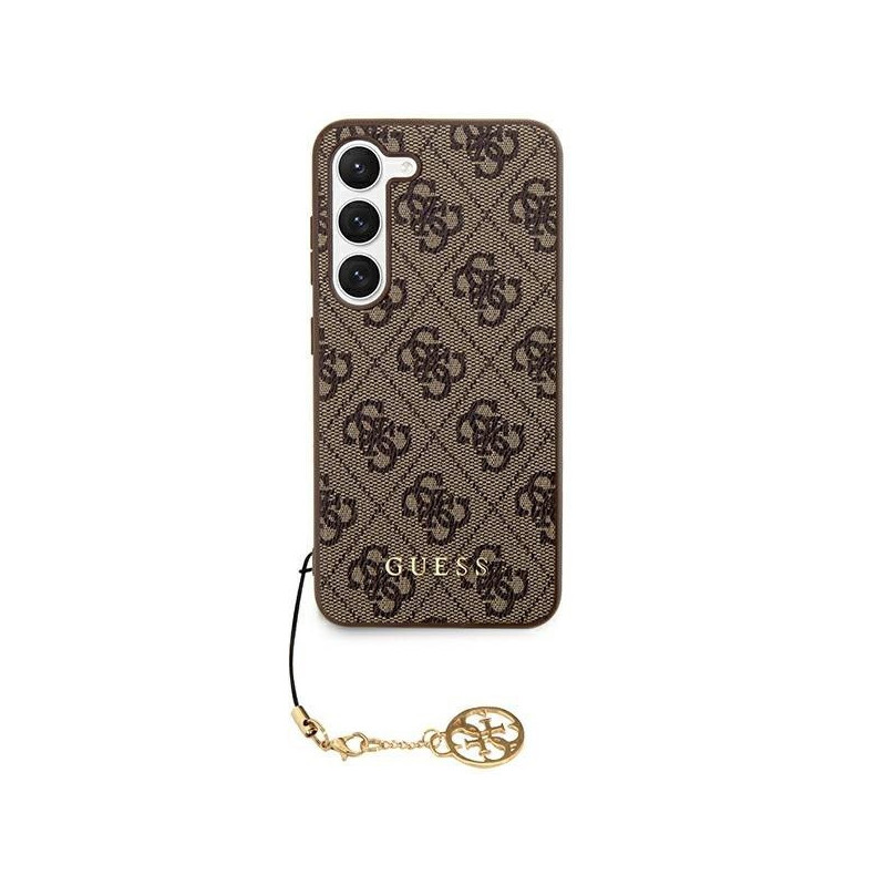 Samsung Galaxy S24 PLUS Case Guess 4G Charm Brown