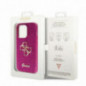 Apple iPhone 15 Pro Case Guess Fixed Glitter Big 4G Purple