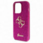 Apple iPhone 15 Pro Max Case Guess Fixed Glitter Big 4G Purple
