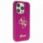 Apple iPhone 15 Pro Max Case Guess Fixed Glitter Big 4G Purple