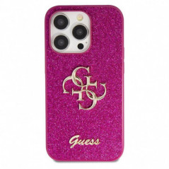 Apple iPhone 15 Pro Max Case Guess Fixed Glitter Big 4G Purple