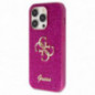 Apple iPhone 15 Pro Max Case Guess Fixed Glitter Big 4G Purple