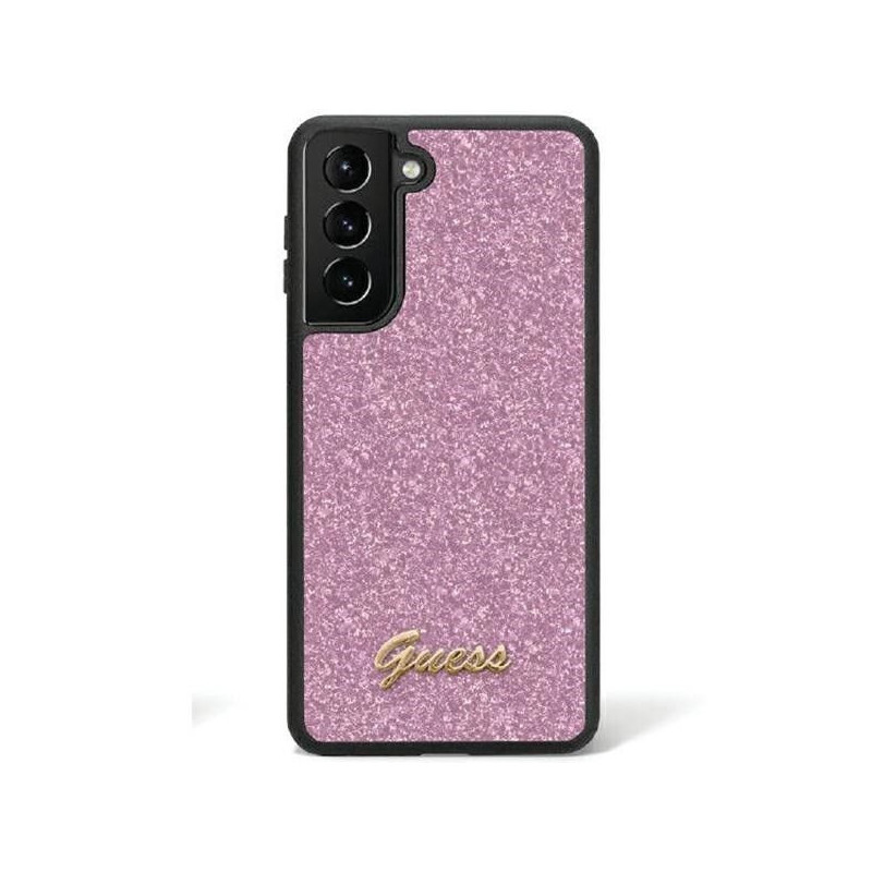 Samsung Galaxy S24 Case Guess Glitter Script Purple
