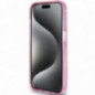 Apple iPhone 15 Pro Case Guess Glitter Script Logo - Ring stand MagSAFE  Pink