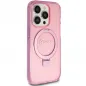 Apple iPhone 15 Pro Max Case Guess Glitter Script Logo - Ring stand MagSAFE  Pink