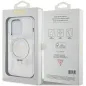 Apple iPhone 15 Pro Max Case Guess Glitter Script Logo - Ring stand MagSAFE  Transparent