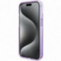 Apple iPhone 15 Case Guess Glitter Script Logo - Ring stand MagSAFE  Purple