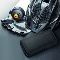 Apple iPhone 13 Pro Max Univerzálne puzdro, Horizontal holsters Horizontal Belt Holster OXFORD Black
