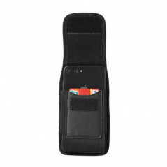 Apple iPhone 13 Pro Max Univerzálne puzdro, Flip holsters Vertical Belt Holster OXFORD Black