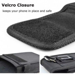 Apple iPhone 13 Pro Max Univerzálne puzdro, Flip holsters Vertical Belt Holster OXFORD Black