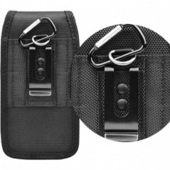 Apple iPhone 13 Pro Max Univerzálne puzdro, Flip holsters Vertical Belt Holster OXFORD Black