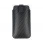 XIAOMI Redmi Note 10 Pro Univerzálne puzdro Pocket Carbon Carbon pattern  Black 