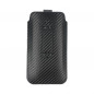 Apple iPhone 12 mini Univerzálne puzdro Pocket Carbon Carbon pattern  Black 