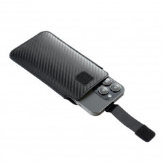 Apple iPhone 12 mini Univerzálne puzdro Pocket Carbon Carbon pattern  Black 