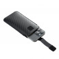 Apple iPhone 12 mini Univerzálne puzdro Pocket Carbon Carbon pattern  Black 