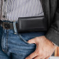 Samsung Galaxy S20 FE 5G 2022 Univerzálne puzdro, Horizontal holsters, Belt Holster ROYAL Crazy Horse Black 