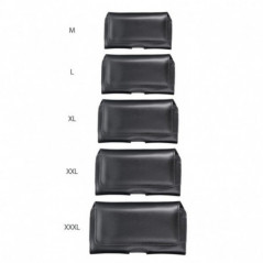 Samsung Galaxy S20 FE 5G 2022 Univerzálne puzdro, Horizontal holsters, Belt Holster ROYAL Crazy Horse Black 