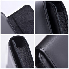 Apple iPhone 13 Univerzálne puzdro, Horizontal holsters, Belt Holster ROYAL Crazy Horse Black 