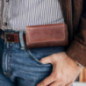 Samsung Galaxy S20 Ultra Univerzálne puzdro, Horizontal holsters, Belt Holster ROYAL Crazy Horse Brown