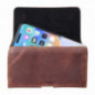 Samsung Galaxy S21 Ultra 5G Univerzálne puzdro, Horizontal holsters, Belt Holster ROYAL Crazy Horse Brown